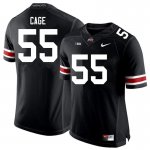 Men's Ohio State Buckeyes #55 Jerron Cage Black Nike NCAA College Football Jersey Discount JHX7244BV